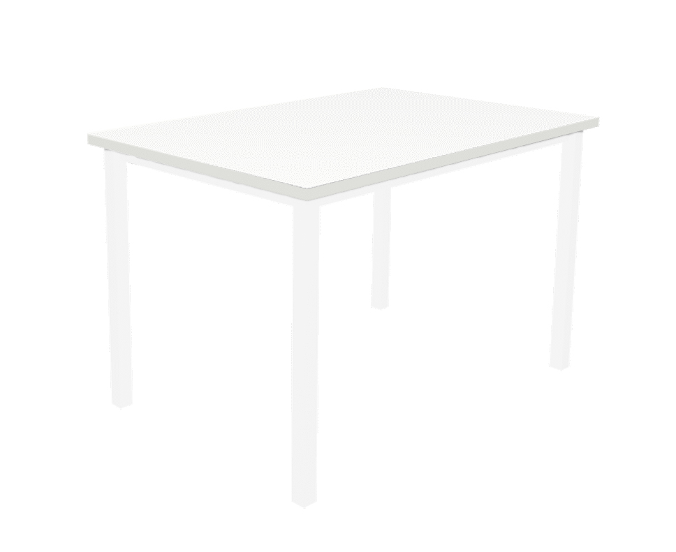 שולחן מלבן לבן
