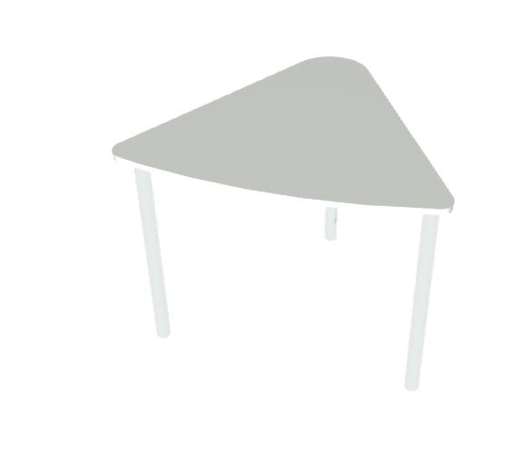 שולחן משולש אפור