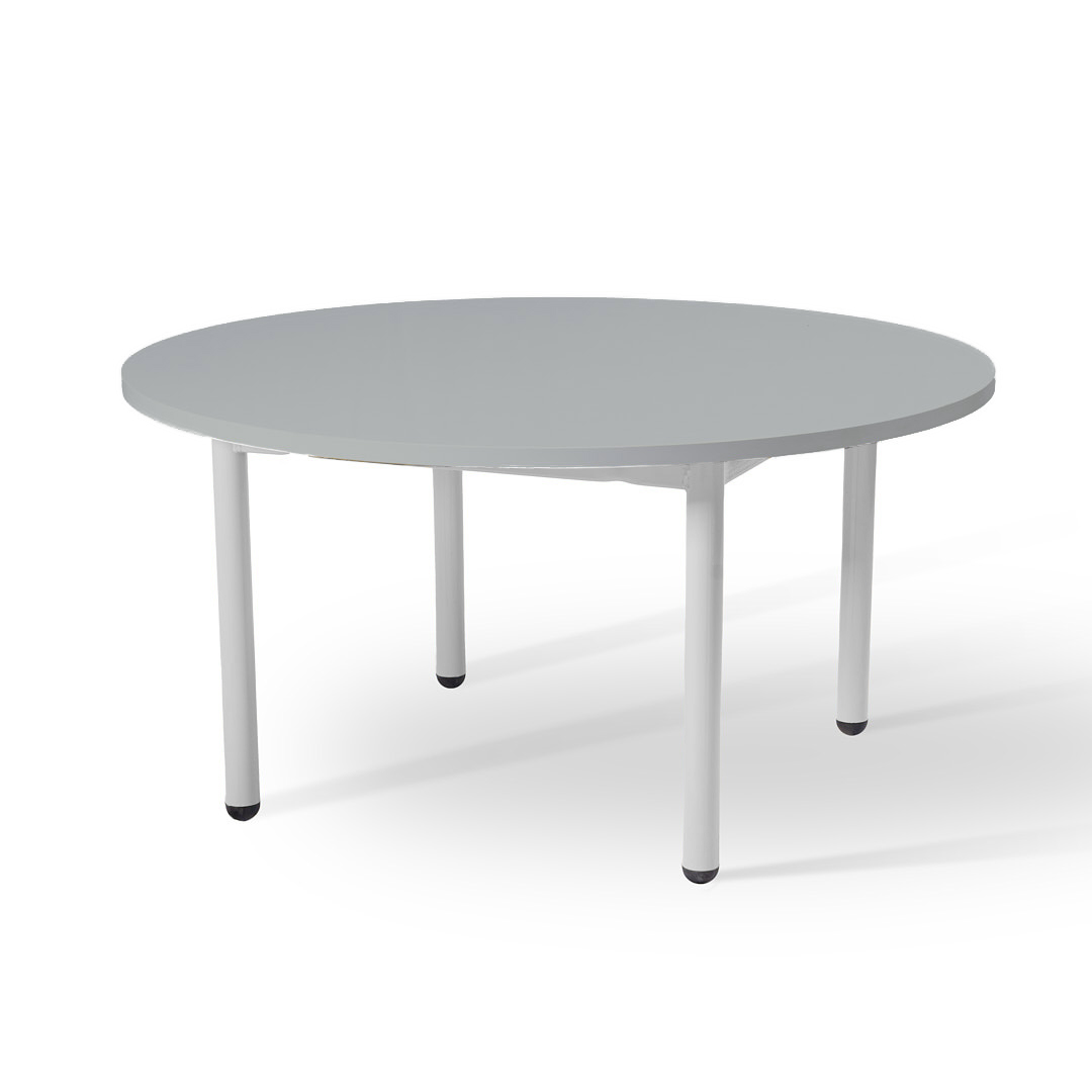 שולחן עגול נמוך אפור